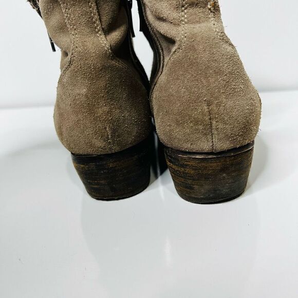 Seychelles Taupe Brown Suede Ankle Boots - Picture 8 of 9